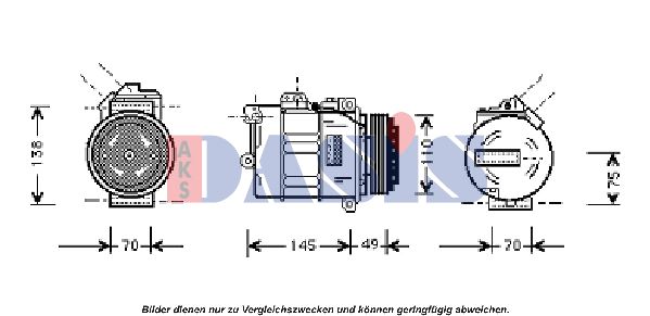 AKS DASIS Kompressori, ilmastointilaite 851366N